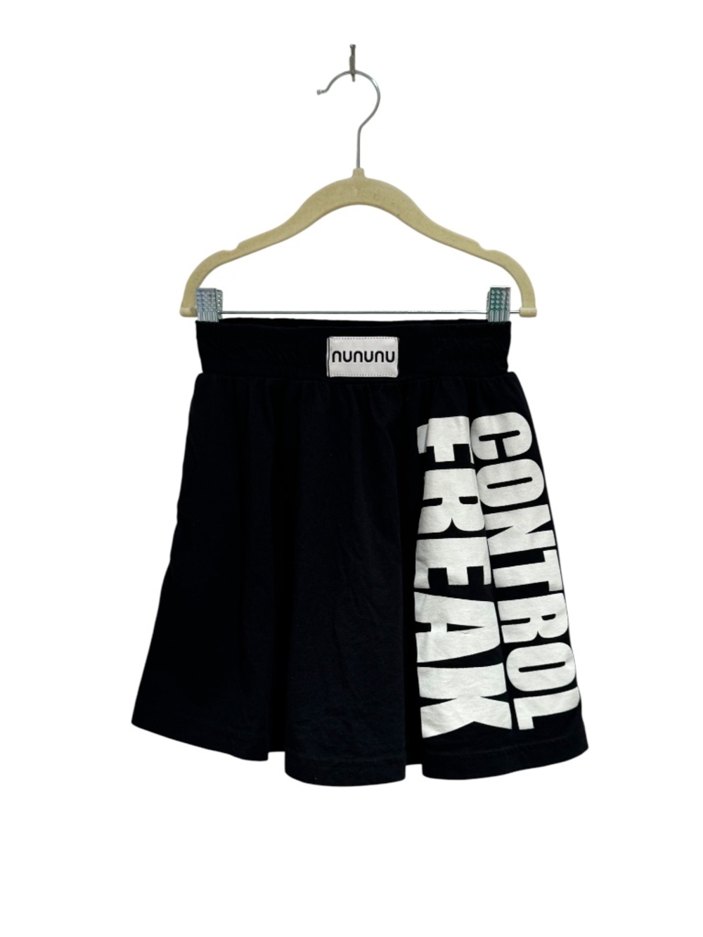 NUNUNU black & white “control freak” jersey skirt - size 3-4 (generous)